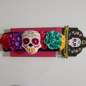 Cute Headband Skull Dia De Los Muertos Day of the Dead Floral Headband